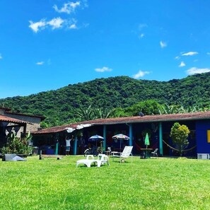 Tienda de campaña básica, planta baja (tenda/cama não fornecida) | Terraza o patio