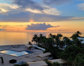 Piscine extérieure, piscine chauffée