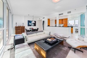 Smart TV, video games, DVD player, foosball