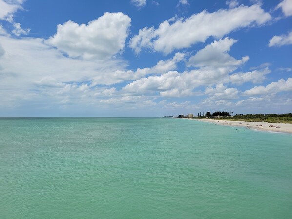 Sun-loungers, beach towels