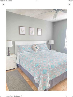 2 bedrooms, iron/ironing board, travel cot, free WiFi
