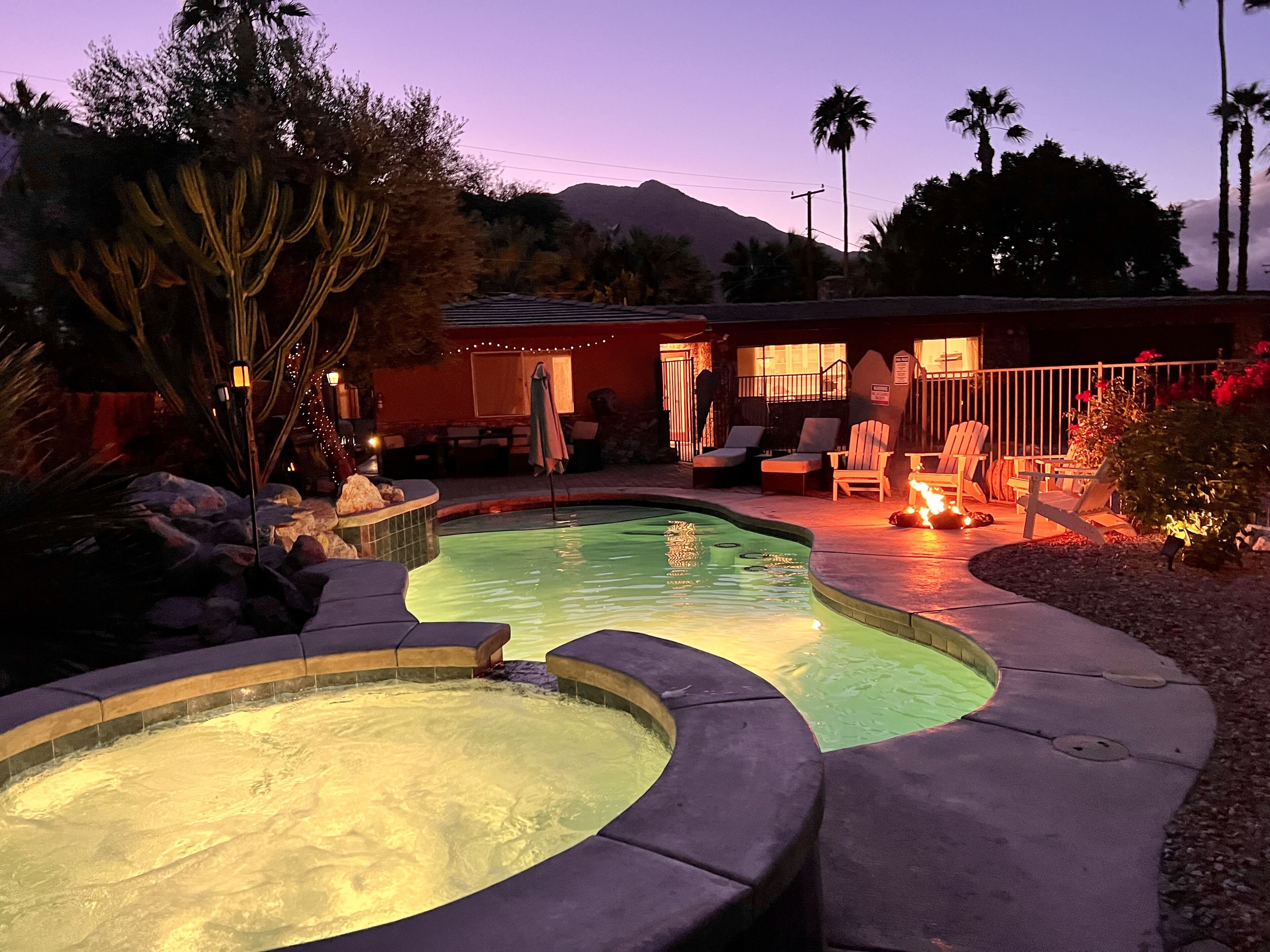 Piscine extérieure, piscine chauffée