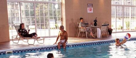 Indoor pool, a heated pool