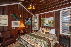Chalet rustique Confort | Décor unique, ameublement unique, fer et planche à repasser