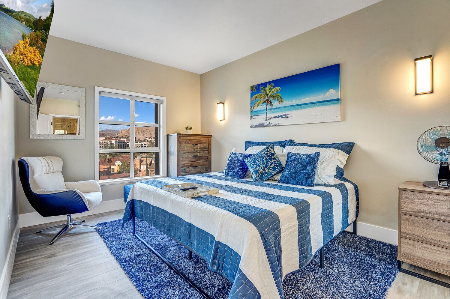 2 bedrooms, desk, iron/ironing board, free WiFi