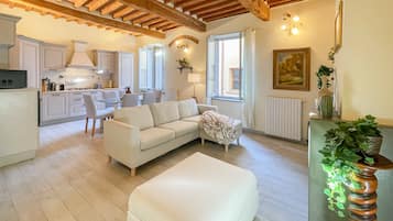 TV connectée, cheminée