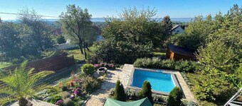 Holiday home with view and pool