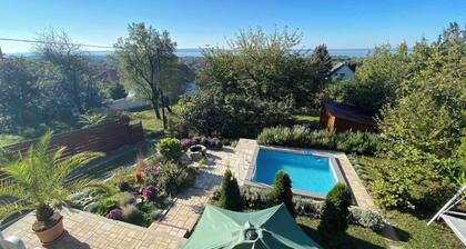 Holiday home with view and pool