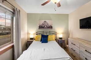 3 slaapkamers, een bureau, een strijkplank/strijkijzer, gratis wifi