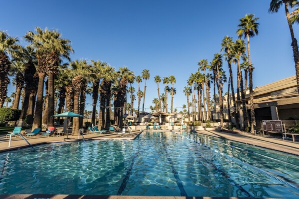 Indoor pool, outdoor pool