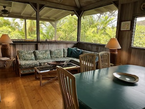 Comfortable seating in the breezy common area.