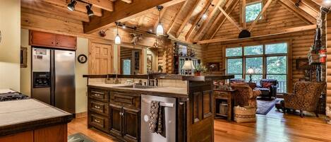 Fridge, oven, stovetop, dishwasher