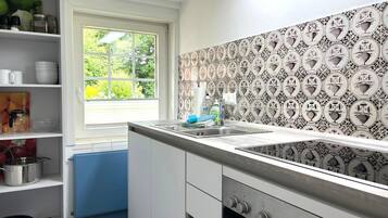 Fridge, oven, stovetop, dishwasher