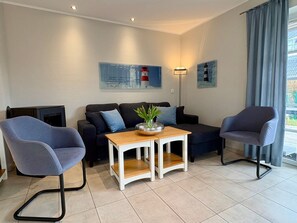 TV, fireplace, DVD player - Meerblau - Holiday home Meerblau, 145sqm for up to 7 people (Sylt)