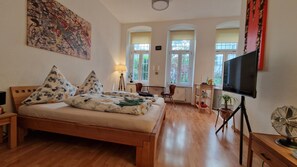 1 bedroom, iron/ironing board, travel crib, free WiFi