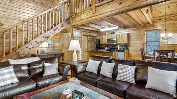 TV connectée, cheminée, lecteur de DVD