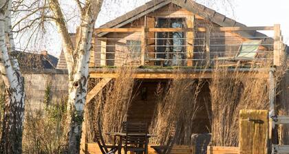 Wooden chalet in Hasnon, tranquility and comfort with terrace and garden