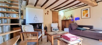 Charming Cottage with Garden, Fireplace & Nearby Bike Path in Heart of Avesnois Nature Park