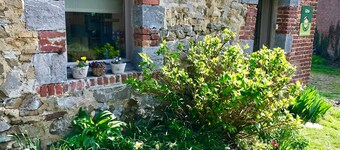 Charming Cottage with Garden, Fireplace & Nearby Bike Path in Heart of Avesnois Nature Park