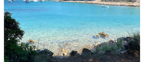 Beach nearby, sun-loungers