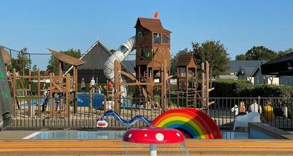 Chalet (J09) on cozy family campsite by the sea