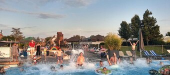 Chalet (J09) on cozy family campsite by the sea