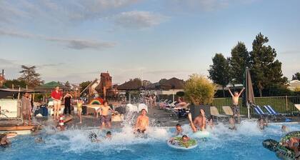 Chalet (J09) on cozy family campsite by the sea