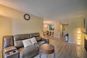 TV, fireplace - Heart of Seattle's Suburbs! Family-Friendly Condo (Renton)