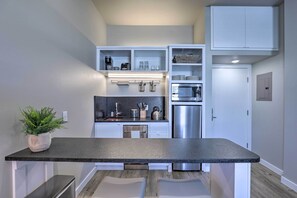 Fridge, microwave, dishwasher, coffee/tea maker - San Marcos Apartment w/ Off-Street Parking! (San Marcos)