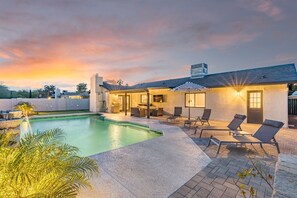 Una piscina riscaldata