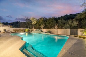 A heated pool