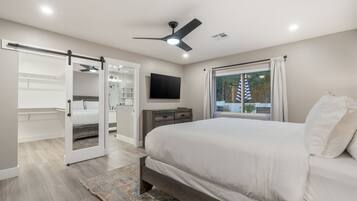 4 soverom, strykejern/-brett, wi-fi (inkludert) og sengetøy