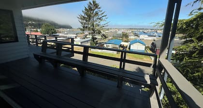 Overlook the Winchester Bay Harbor from the spacious 3rd Level!