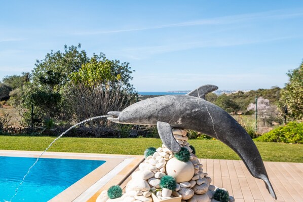 Pool - Villa w/ pool, BBQ, sea view & private annex (Albufeira)