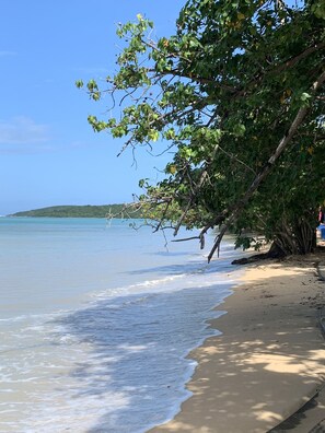 Beach nearby, sun-loungers, beach towels