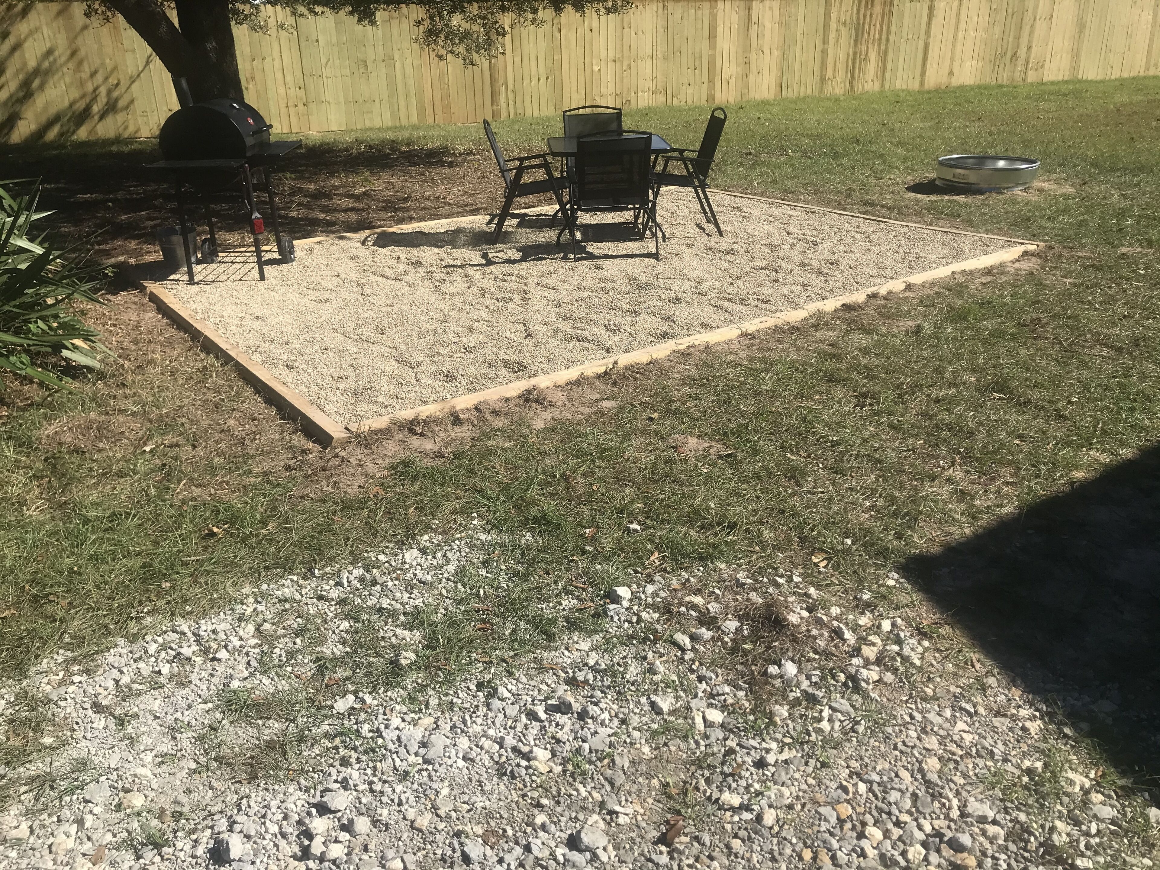 屋外ダイニングエリア