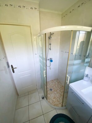 Shower, hair dryer