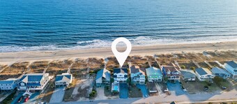 Pelican Watch at Holden Beach, Ocean front home with Heated Pool, and great views