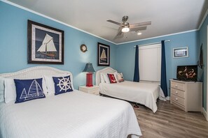 公寓式客房, 2 间卧室 | 2 多间卧室、熨斗/熨衣板、免费 WiFi