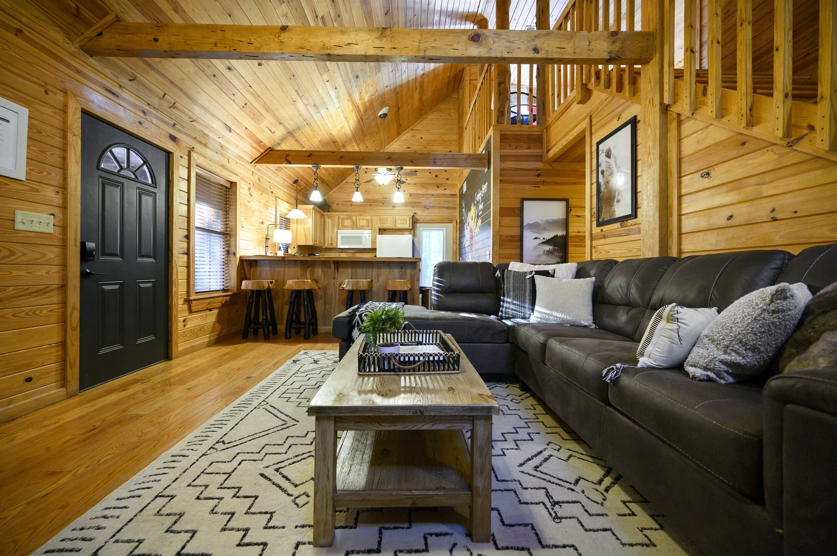 Smart TV, fireplace, table football