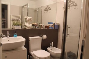 Shower, hair dryer, bidet, towels - Cozy flat in the heart of Florence (Firenze)