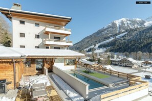 Outdoor dining - Eden View - 8p - private heated pool & sauna (La chapelle d'Abondance)