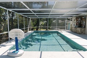 A heated pool
