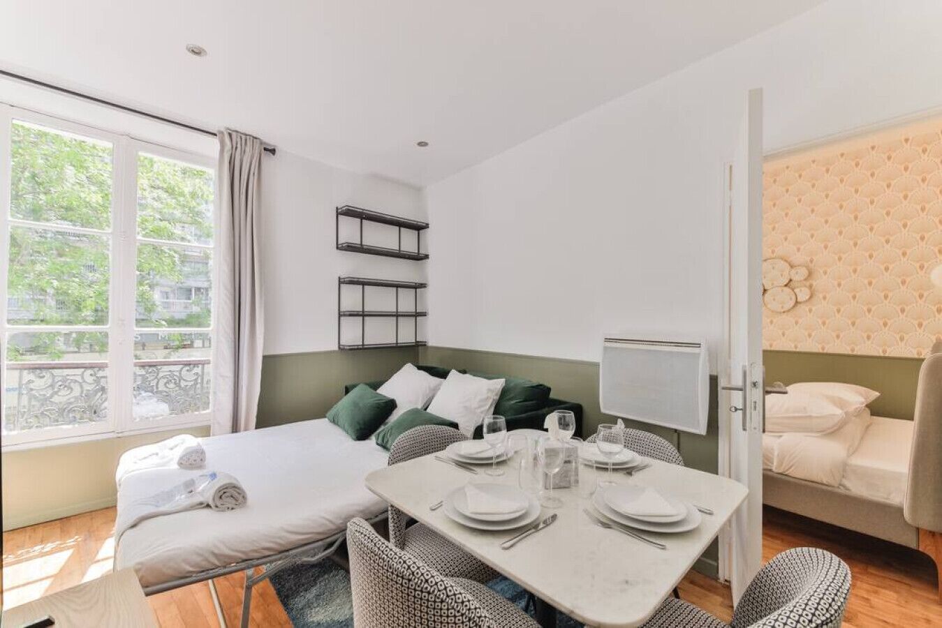 1 bedroom, iron/ironing board, travel crib, WiFi