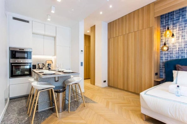 1 bedroom, iron/ironing board, travel crib, WiFi - ArcDeTriomphe Trocadero AirConditioner studio (Paris)