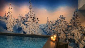 Indoor pool, a heated pool