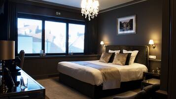 Quarto casal exclusivo, 1 cama Queen | Roupas de cama de algodão egípcio, roupas de cama premium
