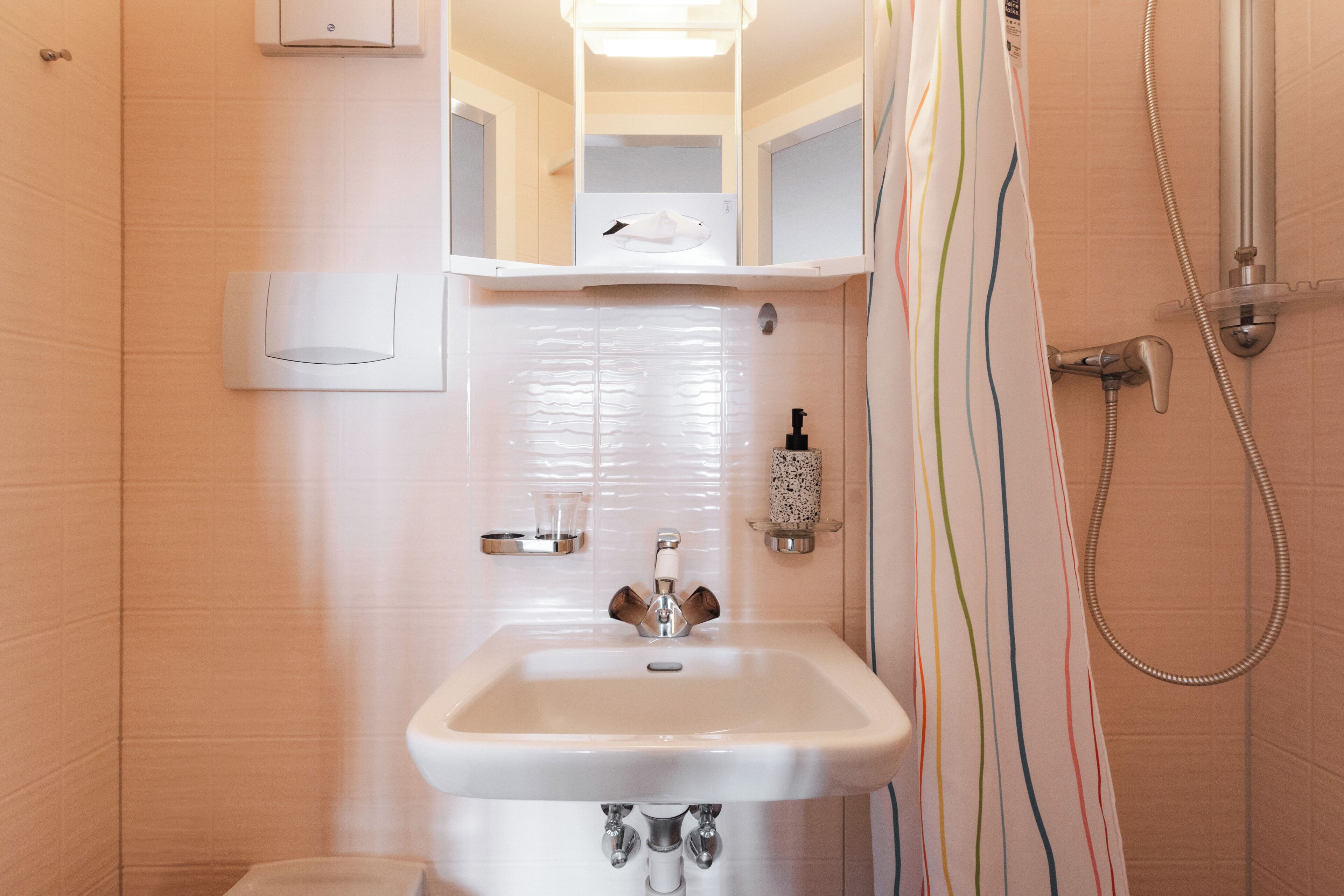 standard single room, 1 single bed, non smoking, terrace | bathroom | shower, free toiletries, hair dryer, towels