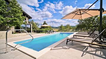 A heated pool