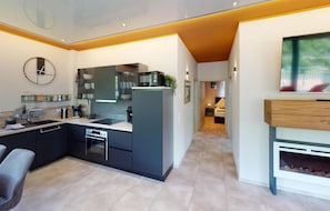 Kühlschrank, Herdplatte, Geschirrspüler